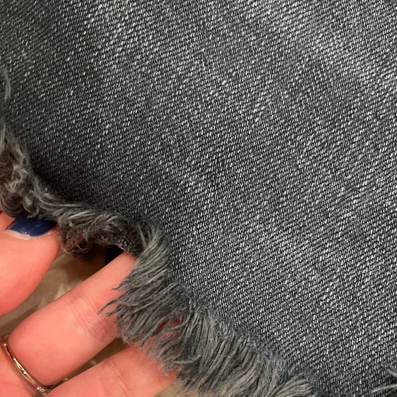 Free People Faded Black Denim Shorts - Picture 5 of 8